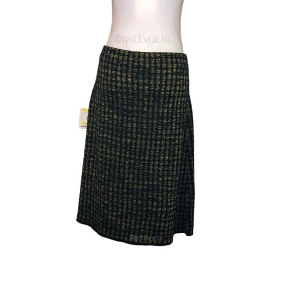 NWT Black Gold Harvest Moon Knit Skirt Kasper New - Picture 4 of 9